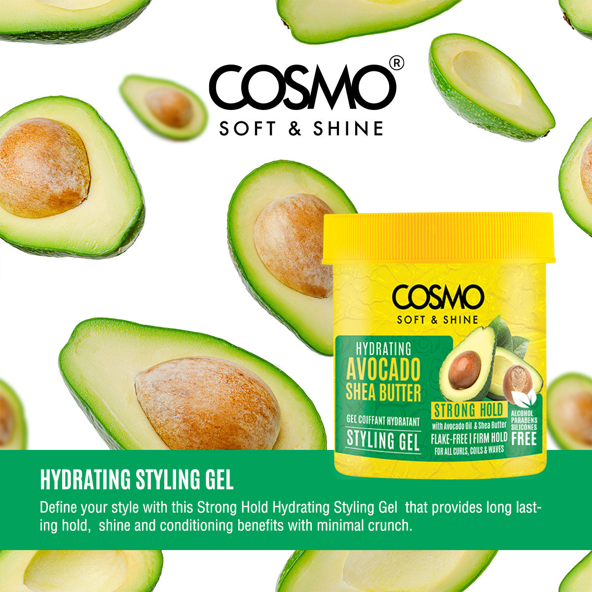 Soft & Shine Hydrating Avocado & Shea Butter Styling Gel
